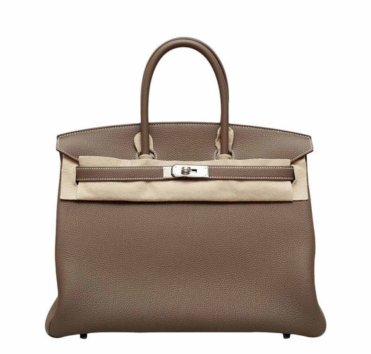 Hermès Birkin 35 Etoupe Bag Togo PHW