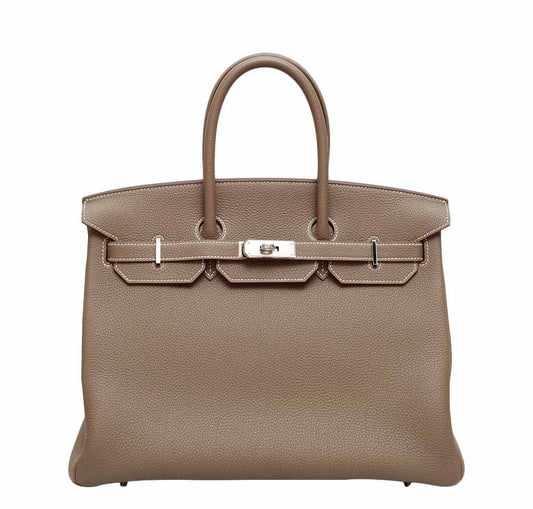 Hermès Birkin 35 Etoupe Bag Togo PHW