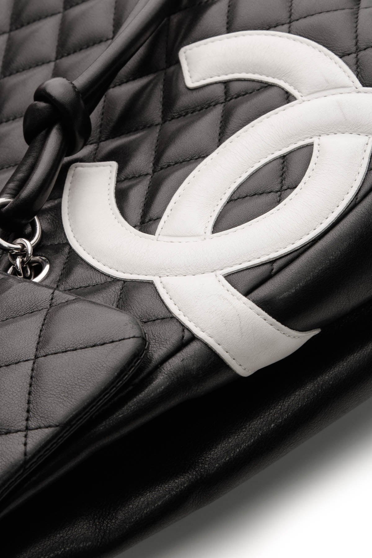 Cambon Ligne Flap Large Tote Bag - Black