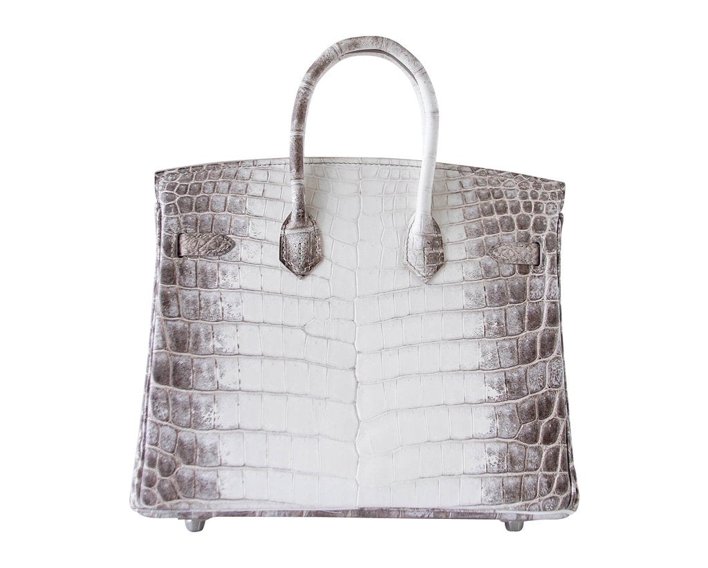 Hermès Birkin 25 Blanc Himalaya Crocodile Bag PHW