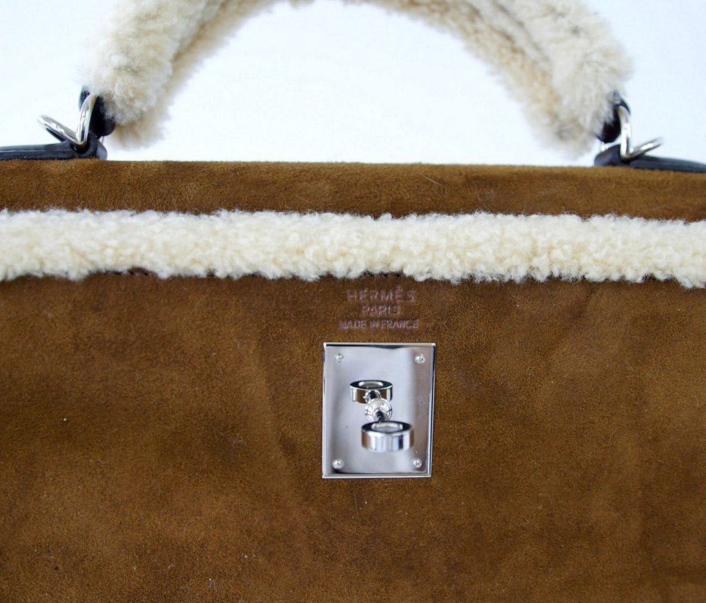 Hermès Kelly 35 Limited Edition Teddy Shearling Bag