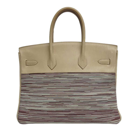 Hermès Birkin 35 Beige Vibrato Bag GHW