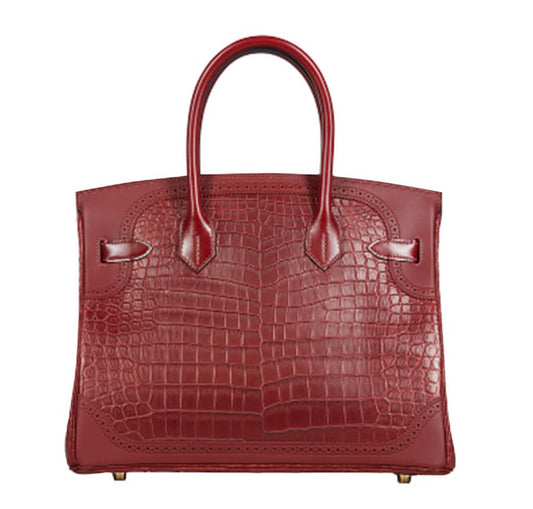 Hermès Ghillies Birkin 30 Bag Bourgogne