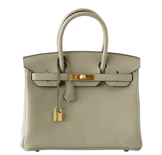 Hermès Birkin 30 Bag Sage Clemence Leather