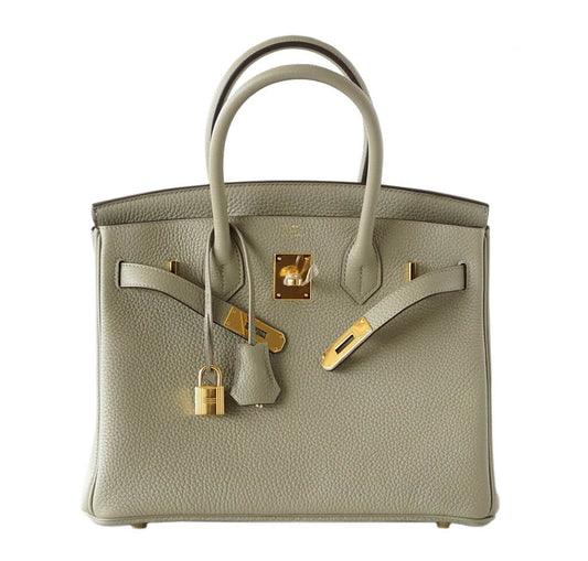 Hermès Birkin 30 Bag Sage Clemence Leather