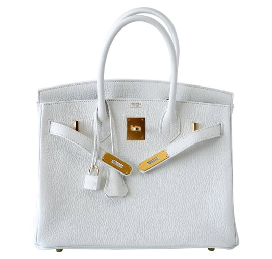 Hermès Birkin 30 White Bag GHW
