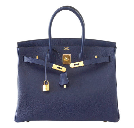 Hermès Birkin 35 Bag Bleu Saphir Epsom Leather