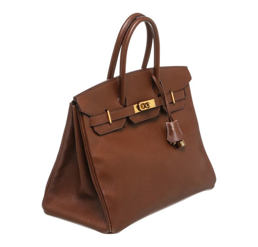 Hermès Birkin 35 Brown Bag GHW