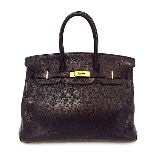 Hermès Birkin 35 Chocolate Brown Bag GHW