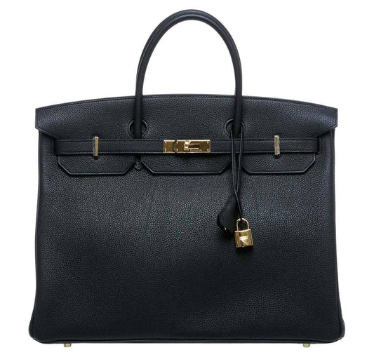 Hermès Birkin 40 Noir Togo Bag GHW