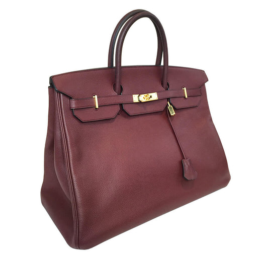 Hermès Rouge H Togo Birkin Bag 40