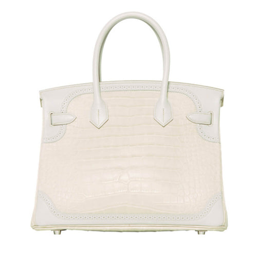 Hermès Ghillies Birkin 30 Bag Beton Limited Edition