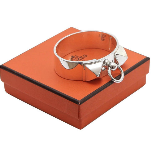 Hermès Collier de Chien Small Bracelet Sterling Silver