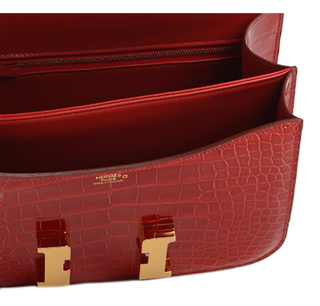 Hermès Constance 24 Bag Sanguine Alligator