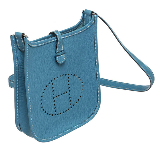Hermès Evelyne II TPM Bag Blue Jean