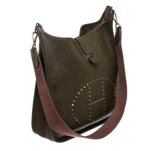 Hermès Evelyne I Bag Brown Clemence Leather