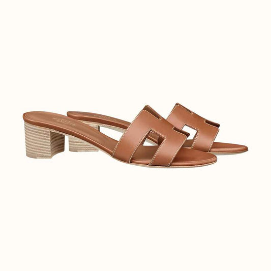 Hermes Gold Caramel Oasis Sandal
