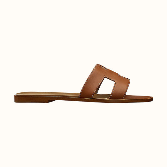 Hermes Gold Oran Sandal