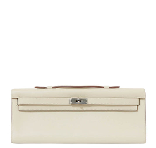 Hermès Kelly Cut Pochette Bag Parchemin