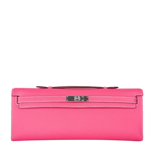 Hermès Kelly Cut Bag Rose Tyrien