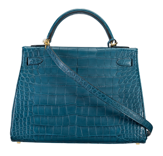 Hermès Kelly 32 Retourne Colvert Alligator GHW