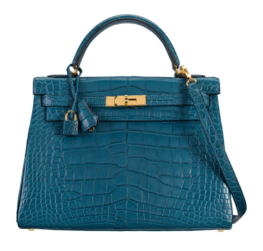 Hermès Kelly 32 Retourne Colvert Alligator GHW