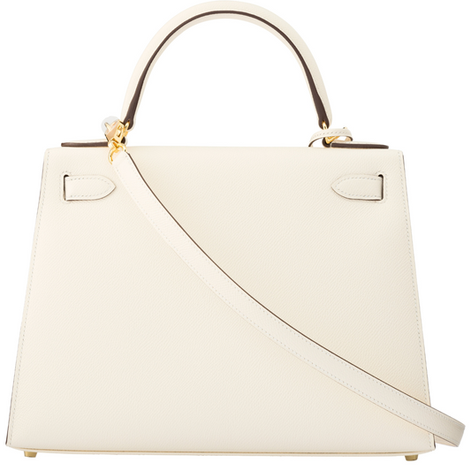 Hermès Kelly 28 Sellier Nata Epsom GHW