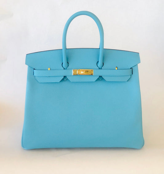 Hermès |Turquoise Birkin with Gold Hardware | 35