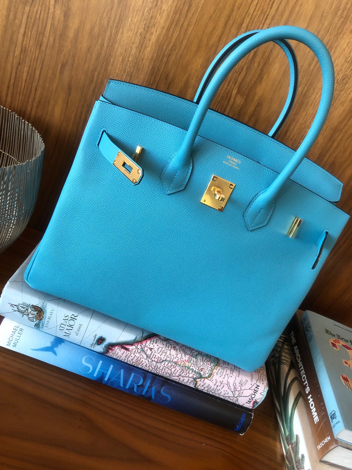 Hermès |Turquoise Birkin with Gold Hardware | 35