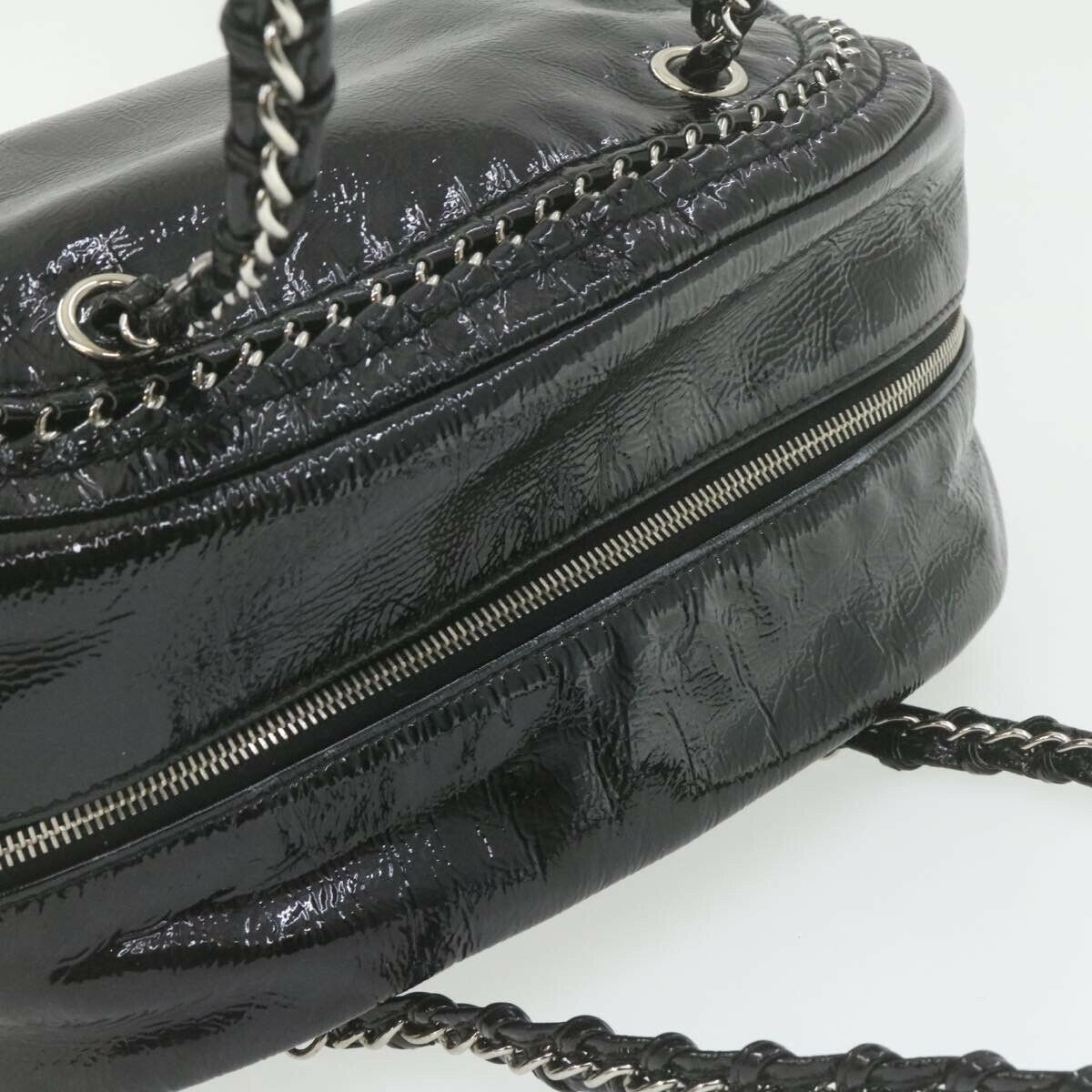 Chanel Cc Chain Hand Bag Enamel