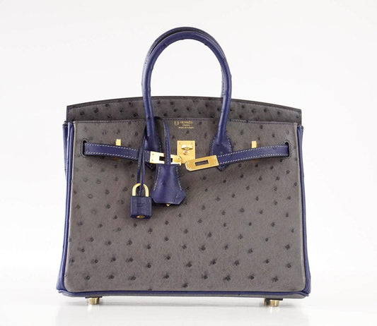Hermès Birkin 25 HSS Two-Tone Ostrich Bag