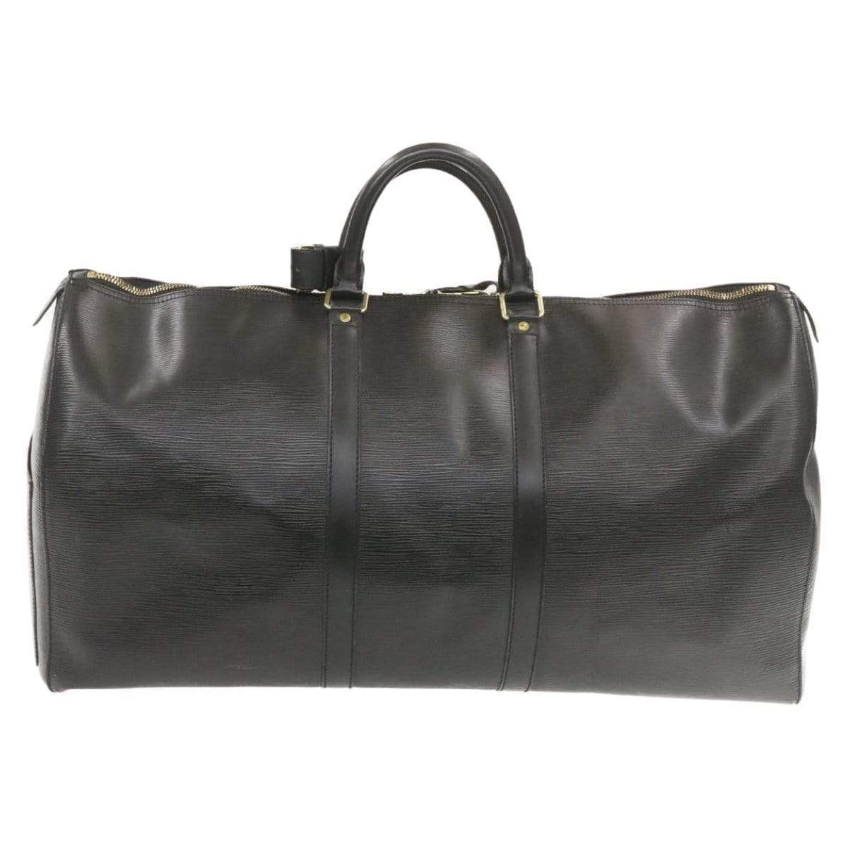 Louis Vuitton Epi Keepall 55 Boston Bag Black - Cap N Wrap